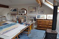 In Richard’s studio